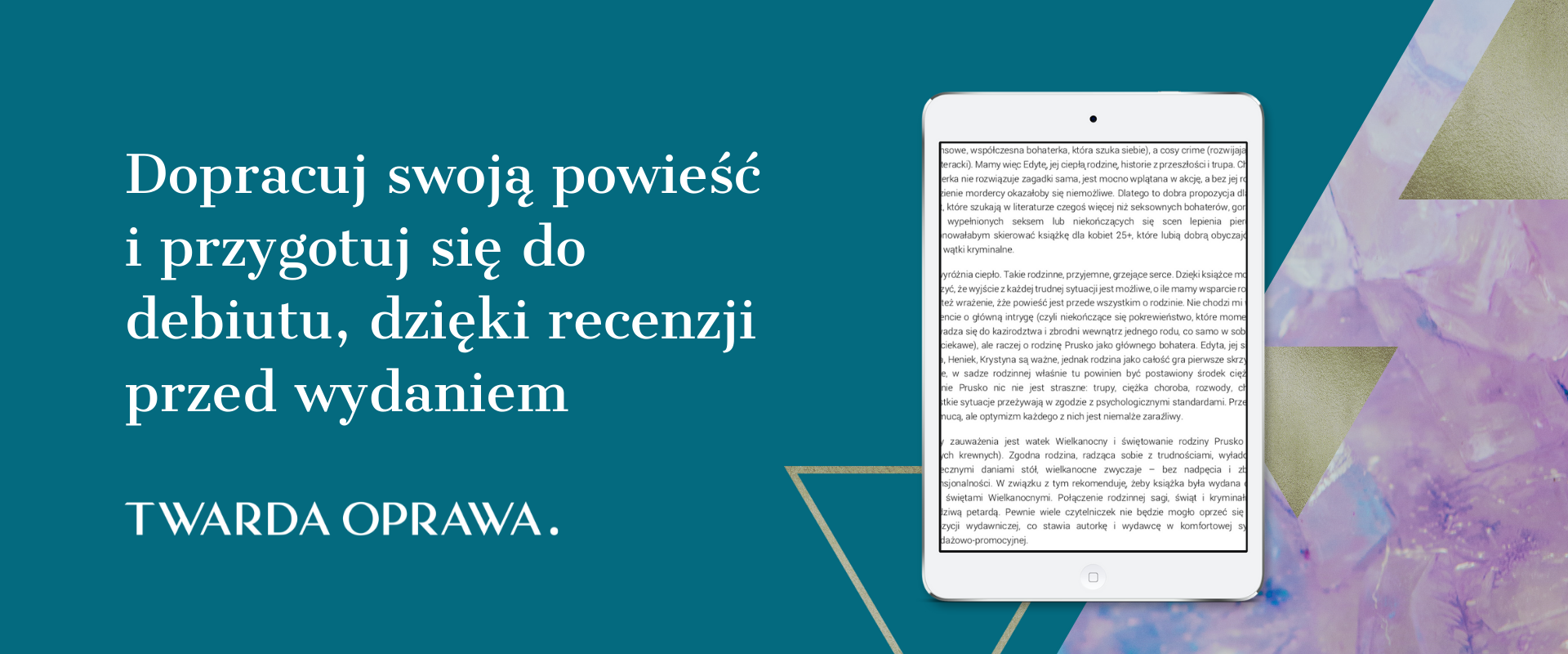 recenzja powieści przed wydaniem